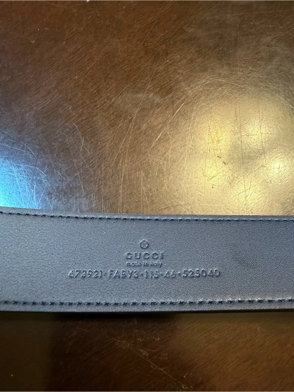 New Authentic Gucci GG Supreme Logo Belt Black Size 46 / 115 cm Waist 42 - 46
